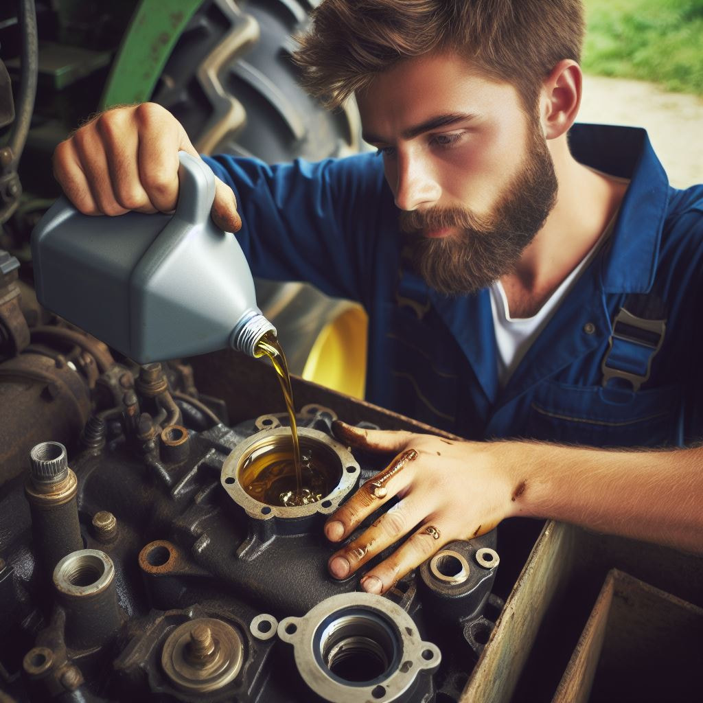 Cách thay nhớt máy cày Iseki